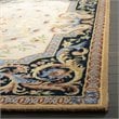 Safavieh Savonnerie 4' x 6' Hand Tufted Wool Rug in Ivory and Black
