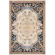 Safavieh Savonnerie 4' x 6' Hand Tufted Wool Rug in Ivory and Black