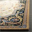 Safavieh Savonnerie 9' x 12' Hand Tufted Wool Rug in Ivory and Black