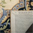Safavieh Savonnerie 9' x 12' Hand Tufted Wool Rug in Ivory and Black