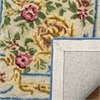 Safavieh Savonnerie 4' x 6' Hand Tufted Wool Rug in Blue and Ivory
