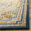 Safavieh Savonnerie 8' x 10' Hand Tufted Wool Rug in Blue and Ivory