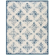 Safavieh Savonnerie 6' Square Hand Tufted Wool Rug in Sage and Blue