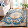 Safavieh Savonnerie 9' x 12' Hand Tufted Wool Rug in Sage and Blue