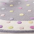 Safavieh 5' Round Hand Tufted Wool Rug in Gray and Ivory