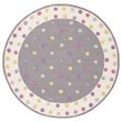 Safavieh 5' Round Hand Tufted Wool Rug in Gray and Ivory