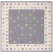 Safavieh 5' Square Hand Tufted Wool Rug in Gray and Ivory