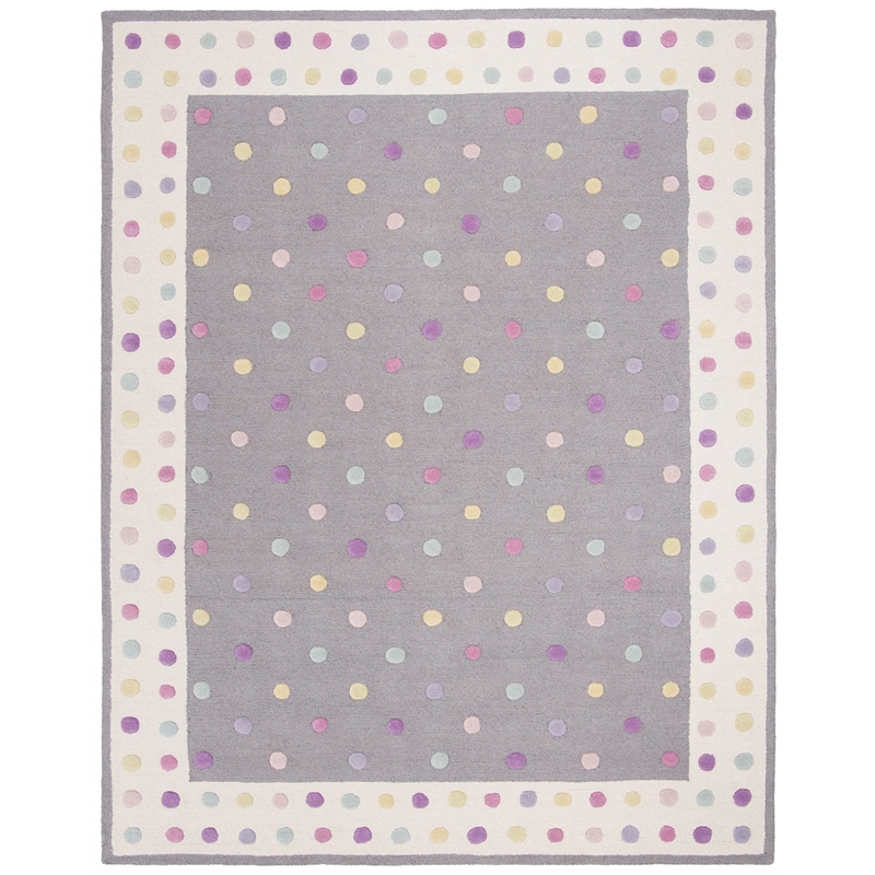 Safavieh 6' x 9' Hand Tufted Wool Rug in Gray and Ivory