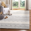 Safavieh 5' Square Hand Loomed Wool Rug in Gray and Ivory