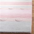 Safavieh 3' x 5' Hand Loomed Wool Rug in Light Blue and Pink