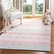Safavieh 8' x 10' Hand Loomed Wool Rug in Light Blue and Pink