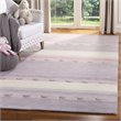 Safavieh 5' x 8' Hand Loomed Wool Rug in Light Purple and Ivory