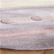 Safavieh 5' Round Hand Loomed Wool Rug in Light Purple and Ivory