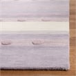 Safavieh 5' Square Hand Loomed Wool Rug in Light Purple and Ivory