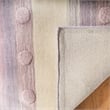 Safavieh 5' Square Hand Loomed Wool Rug in Light Purple and Ivory