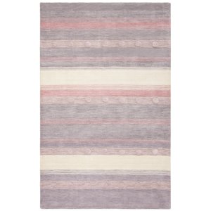 Safavieh 6' x 9' Hand Loomed Wool Rug in Light Purple and Ivory