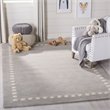 Safavieh 4' x 6' Hand Loomed Wool Rug in Gray and Ivory