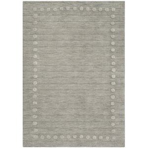 Safavieh 4' x 6' Hand Loomed Wool Rug in Gray and Ivory