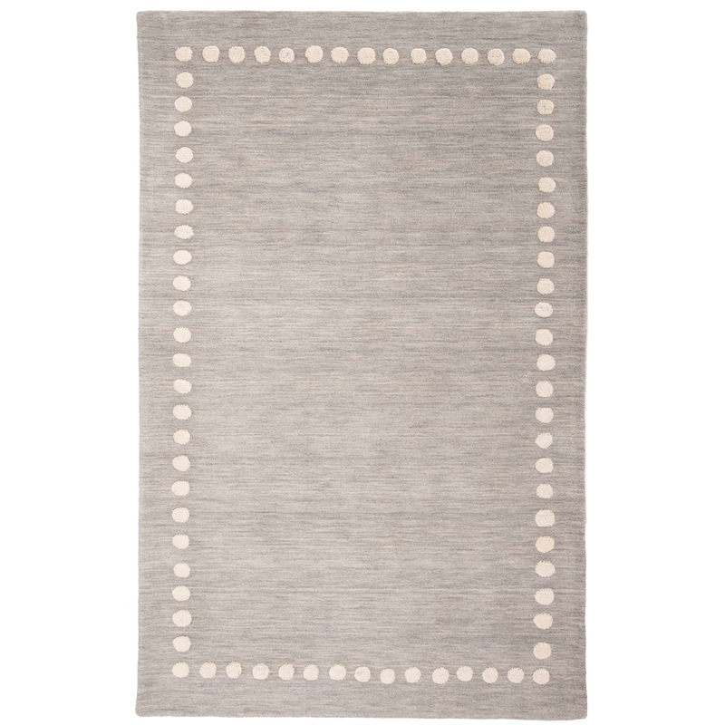 Safavieh 6' x 9' Hand Loomed Wool Rug in Gray and Ivory