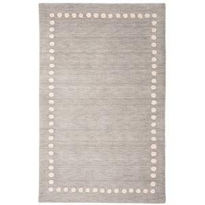 Safavieh 6' x 9' Hand Loomed Wool Rug in Gray and Ivory