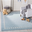 Safavieh 3' x 5' Hand Loomed Wool Rug in Blue and Ivory