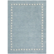 Safavieh 4' x 6' Hand Loomed Wool Rug in Blue and Ivory