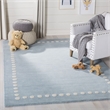 Safavieh 4' x 6' Hand Loomed Wool Rug in Blue and Ivory