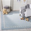 Safavieh 8' x 10' Hand Loomed Wool Rug in Blue and Ivory