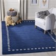 Safavieh 5' x 8' Hand Loomed Wool Rug in Navy and Ivory