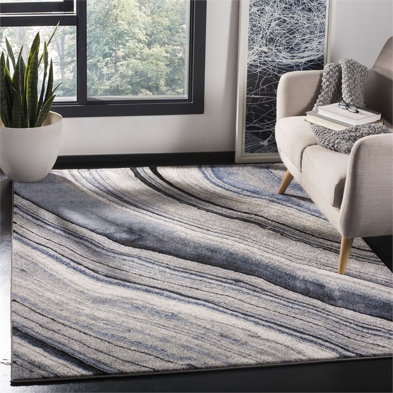 Safavieh Spirit 9' x 12' Rug in Blue and Gray