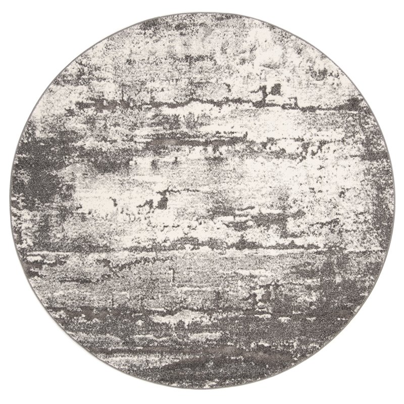 Safavieh Spirit 6 7 Round Rug In Gray Spr121f 7r Safavieh Spirit 6 7 Round Rug In Gray
