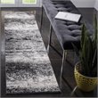 Safavieh Spirit 2' x 8' Runner Rug in Charcoal and Light Gray