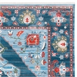 Safavieh Vintage 4' x 6' Rug in Blue and Red