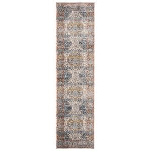 Safavieh Vintage 2'2&quot x 12' Runner Rug in Beige and Blue
