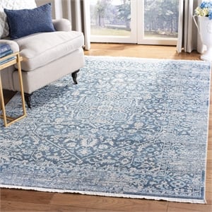 Safavieh Vintage 4' x 6' Rug in Blue and Ivory