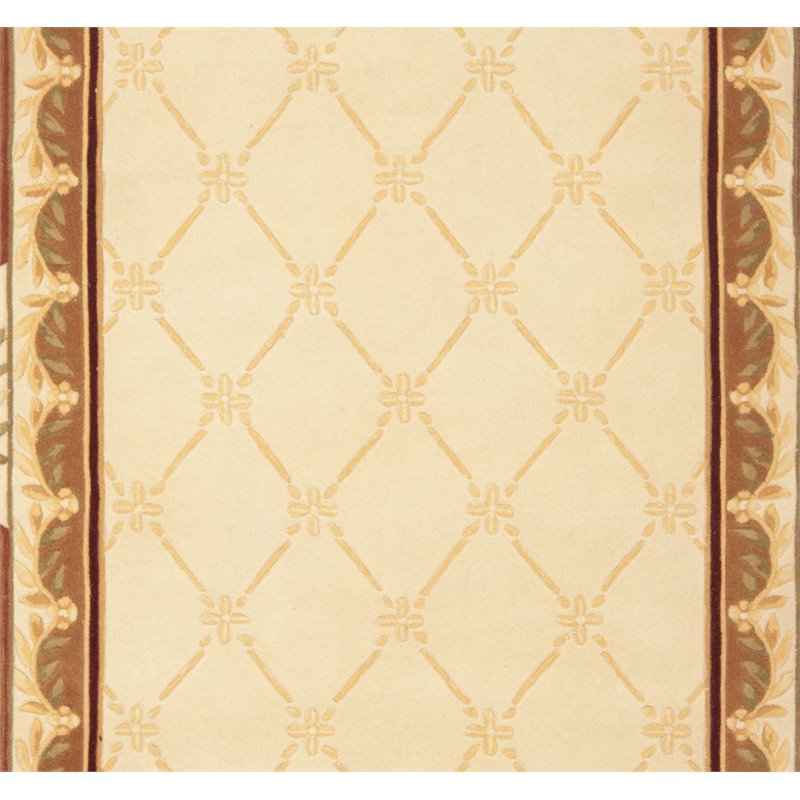 Safavieh Naples 9' x 12' Hand Tufted Wool Rug in Beige and Brown