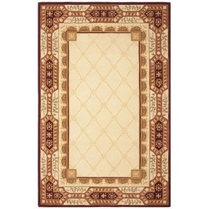 Safavieh Naples 9' x 12' Hand Tufted Wool Rug in Beige and Brown