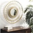 Safavieh Acton Decorative Mirror in Shiny Brass