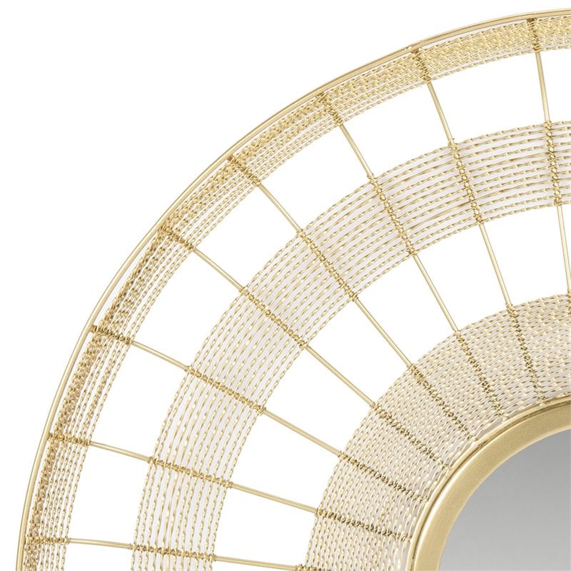 Safavieh Acton Decorative Mirror in Shiny Brass