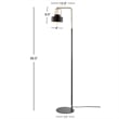 Safavieh Brendon Floor Lamp in Black and Brass