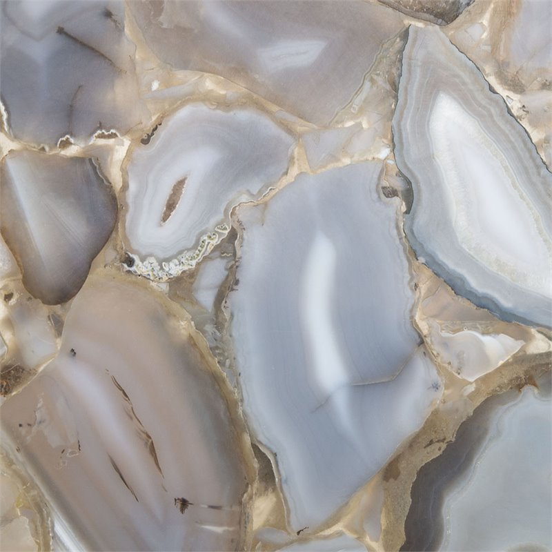 Safavieh Ava Geometric Accent Table in Gray and Gold