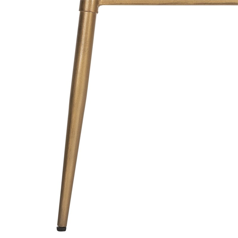 Safavieh Ian 3 Circle Accent Table in Rustic Honey and Gold
