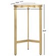 Safavieh Suki Tripod Accent End Table in White and Gold