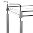 Safavieh Ingrid 2 Tier Glass Bar Cart in Chrome