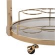 Safavieh Rio 3 Tier Glass Bar Cart in Gold