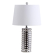 Safavieh Harlee Table Lamp in Chrome and White (Set of 2)