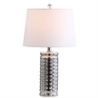Safavieh Harlee Table Lamp in Chrome and White (Set of 2)