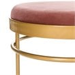 Safavieh Sylva Velvet Bedroom Bench in Dusty Rose and Gold