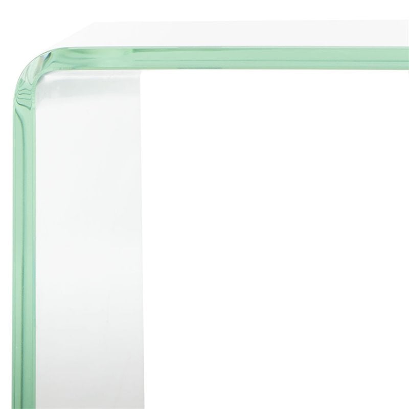 Safavieh Crysta Ombre Glass Coffee Table in Blue
