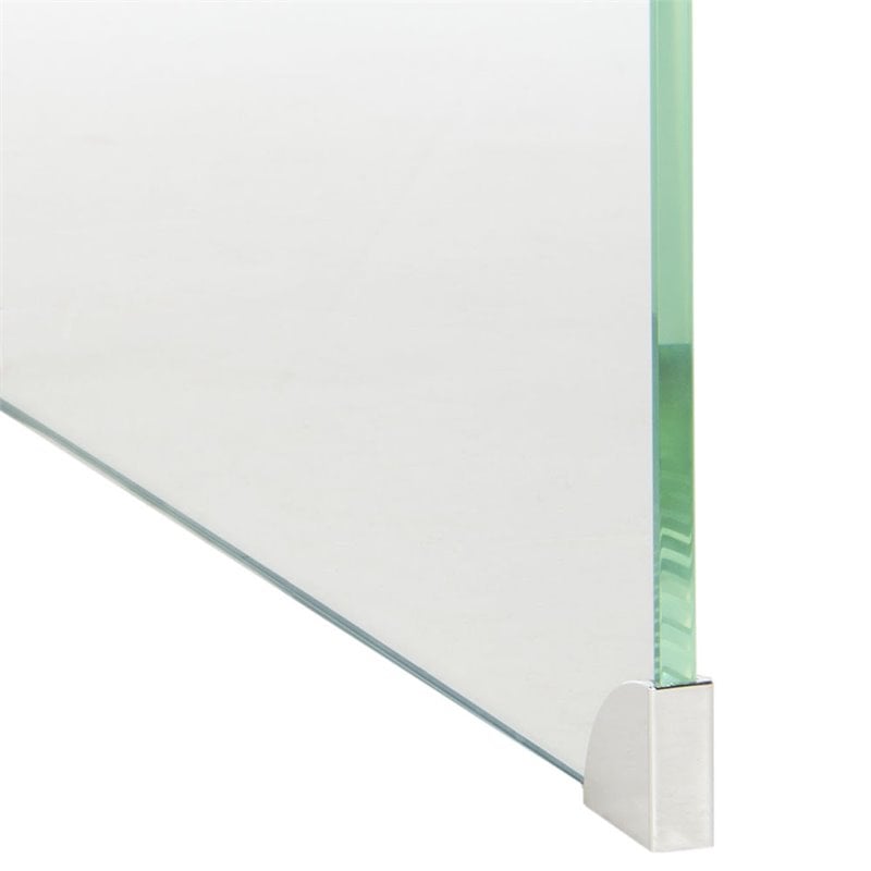 Safavieh Crysta Ombre Glass Coffee Table in Blue